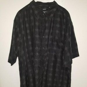 Dark Charcoal button up dress shirt by George
